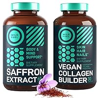 WILD FUEL Vegan Collagen Builder and Saffron Extract Vegan Bundle
