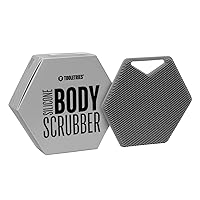 Tooletries - Body Scrubber - Silicone Exfoliating Scrubber - Bathroom & Shower Accessories for Men, Travel Essentials for Men - Durable & Long Lasting Body Wash Scrubber for Men - Grey