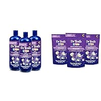 Dr Teal's Kids 3-in-1 Sleep Bath (Pack of 3) & Gentle Epsom Salt Sleep Soak with Melatonin & Essential Oil Blend (Pack of 3) Bundle
