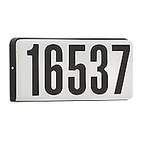 Designers Fountain 31310-BK Lighted Address Sign, 10in W, Black