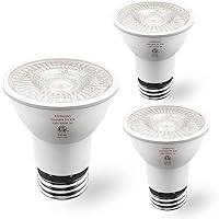 PAR16 LED Bulbs Dimmable 5W Long Neck Track Spotlight,E26 Medium Base,Daylight White 5000K,Pack of 3