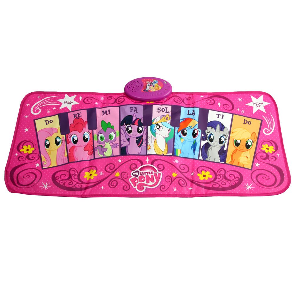 Sakar My Little Pony Electronic Piano Music Mat TOY-15371 | Keyboard Piano Floor Mat for Kids, Light-Up Activity Mat, Dance Floor Rhythm Games, Educational Kids Music Playmat (TOY-15057)