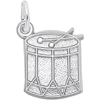 Sterling Silver Snare Drum Charm