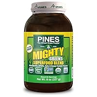 Pines International Mighty Greens Superfood Blend Powder Organic, 8 Ounce