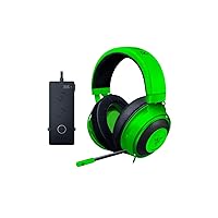 Razer Kraken Tournament Edition: THX Spatial Audio - Full Audio Control - Cooling Gel-Infused Ear Cushions - Gaming Headset Works with PC, PS4, Xbox One, Switch, Mobile Devices - Green (Renewed)