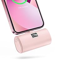 Portable Charger for iPhone, 20W PD Fast Charging - 6000mAh Small Power Bank with LCD Display, Mini Cute Portable Battery Phone Charger for iPhone 14/14 Pro Max/13/12/XR/8/7/6