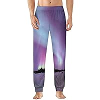 Amazing Aurora Men's Pajama Pants Soft Lounge Bottoms Lightweight Sleepwear Pants