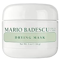 Mario Badescu Drying Mask for All Skin Types - Clarifying Mask that Eliminates Oil - Formulated with Sulfur & Zinc Oxide, 2 Ounce (Pack of 1)