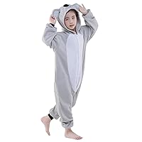 Polyster Halloween Kids Costumes Cosplay Pajamas(6(105#), Grey Koala)