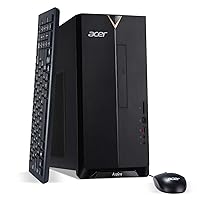 Acer Aspire TC-885-UA91 Desktop, 9th Gen Intel Core i3-9100, 8GB DDR4, 512GB SSD, 8X DVD, 802.11AC Wifi, USB 3.1 Type C, Windows 10 Home,Black