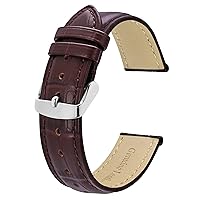 BISONSTRAP Watch Bands, Alligator Embossed Leather Watch Straps, Band Width- 18mm 20mm 22mm 24mm