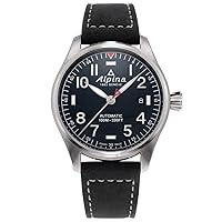 Alpina Men's Analogue Automatic Watch with Leather Strap AL-525NN3S6, blue, Strap.