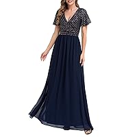 Women Casual Dresses 2023 Summer Women's Sexy Sequin Dress Wrap V Neck Ruched Bodycon Spaghetti Straps Cocktail