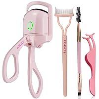 Heated Eyelash Curler Forats Electric Eye Lash Curlers with Eyelash Comb - The Two-in-One Heated Eye Lash Curlers Lift & Curl and Style Natural Eyelashes