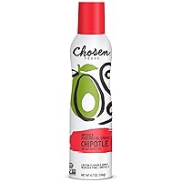 Chipotle Infused Avocado Oil Spray, Kosher Cooking Spray for Baking, High-Heat Cooking, Frying (4.7 oz)