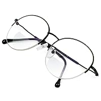 VisionGlobal Bifocal Reading Glasses Blue Light Blocking for Men and Women - Stylish Retro Round Computer Readers