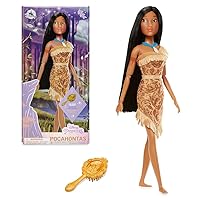 Disney Store Official Pocahontas Classic Doll for Kids, 11½ Inches, Includes Brush with Molded Details, Fully Posable and Detailed Toy - Suitable for Ages 3+ Toy Figure