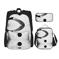 Print 450PCS Backpack Set, Stylish backpack, rucksack and pencil case lunchbox, perfect for traveling