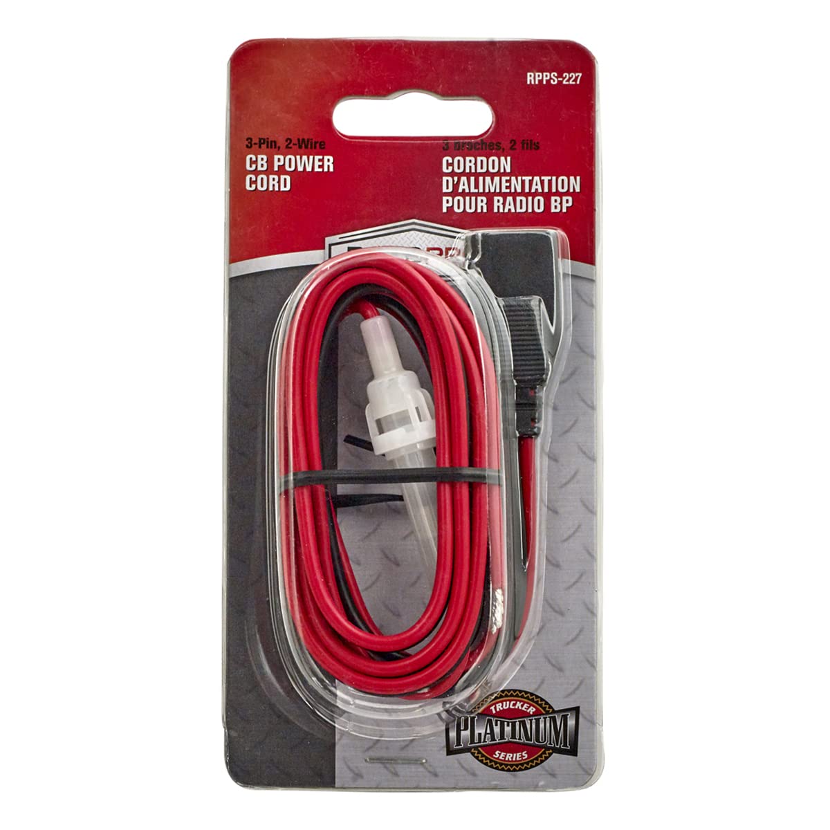3 Pin 2 Wire  CB Radio Fused Power Cable