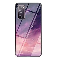 Case for Galaxy S20 Ultra,3D Tempered Glass Hard Back Protective Cover Shock Absorption Soft Silicone TPU Bumper Hybrid Phone Case for Samsung Galaxy S20 Ultra 5G 6.9 inch (Pink)
