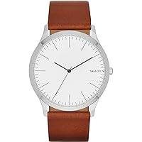 Skagen Jorn Watch for Men, Quartz movement with Stainless steel or leather Strap