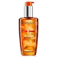 KERASTASE Discipline Oleo-Relax Advanced Hair Oil for Frizzy, Dry, Unruly Hair | With Coconut Oil | 3.4 Fl Oz