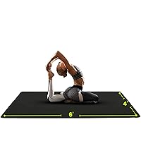 Large Yoga Mat (6'x4') Extra Wide 1/4