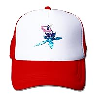 CCbros Poke Greninja Summer Mesh Back Hat Cap One Size Fit All Red