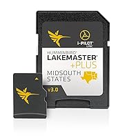 Humminbird 600009-8 LakeMaster Midsouth States Plus V3 Digital GPS Maps Micro Card , Black