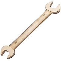 CS Unitec | Non-Sparking & Non-Magnetic Aluminum Bronze Double Open Ended Thin Wrench Hand Tool | 3/8 in x 7/16 in