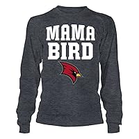 Saginaw Valley State Cardinals T-Shirt - Mama Bird - Longsleeve Tee/Dark Grey / 2XL