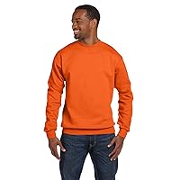 Hanes Mens ComfortBlend EcoSmart Crew Sweatshirt, 5XL, Orange