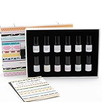 Mini Blending Kit - Perfume Blending Kit - Fragrance Sample Set - Rollerball Sampler of Perfume Oils - Alcohol Free Perfume Discovery Kit