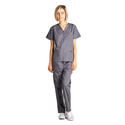 Dagacci Scrubs Medical Uniform Women and Man Scrubs Set Medical Scrubs Top and Pants