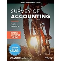 Survey of Accounting, 3e WileyPLUS Card and Loose-leaf Set Single Term