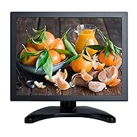 10'' inch 1024x768 Full View IPS Screen Metal Shell LCD Monitor with AV BNC HDMI VGA USB Interfaces Built-in Speaker for PC Display, Industrial Medical Equipment, W100MN-532