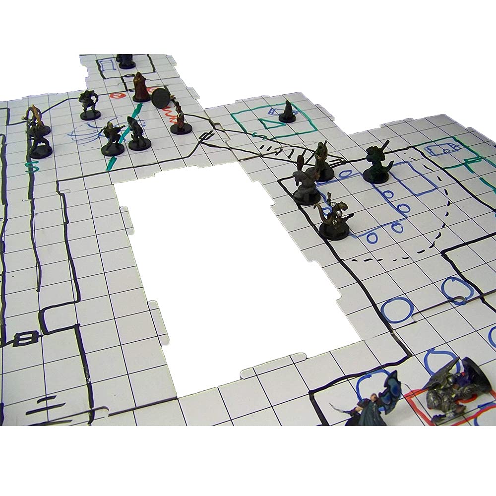 Dry Erase Dungeon Tiles, Combo Set of Five 10