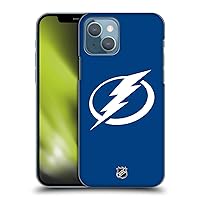 Head Case Designs Officially Licensed NHL Plain Tampa Bay Lightning Hard Back Case Compatible with Apple iPhone 13