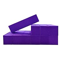 20 Pcs Nail Buffer Sanding Block Polisher Buffing File 120 Grit 4 Sides Nail Files for Acrylic Nail Art Kit Manicure Tools（Purple）