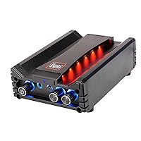 DBTMA100 Black Micro 2 Channel Class-D Amplifier | 3.5 mm AUX Input | Stereo RCA Outputs | 100 Watts Peak Power | Up to 100ft of Wireless Bluetooth Range