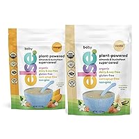 Else Nutrition Super Cereal 2 Pack Variety, Mango and Vanilla, For Babies 6 mo+, Made With Real Whole Plants for a Nutritionally Balanced meal, with gluten free carbs and plant protein, 2 x 7 Oz