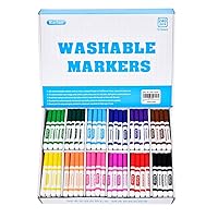 Washable Markers Bulk, Markers for Kids, Bulk pack, 12 Colors, 240 Count