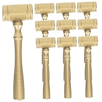 BESTOYARD 10pcs Year-Old Toys Wooden Crab Mallet Wood Mallets for Kid Mini Wooden Mallet Wooden Crab Hammer Wood Chocolate Hammer Kids Tools Toys Lobster Toddler Jewelry