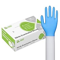 Medical Nitrile Examination Gloves Small, Pack of 100，Disposable Exam Gloves, Powder Free Latex Free Rubber, Non-Sterile, Food Safe, Ultra-Strong
