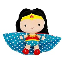 DC Comics Wonder Woman Soft Huggable Stuffed Animal Cute Plush Toy for Toddler Boys and Girls, Gift for Kids, 11.5 inches