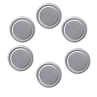 Libbee LB113 Lid, Silver, Diameter 2.9 inches (7.3 cm), For Drinking Jars, No Holes, Pack of 12