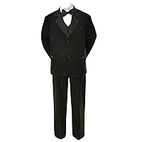 Unotuc Formal Boy Black Suit Paisley Tuxedo from Baby to Teen