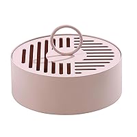 Mosquito Coil Holder 5.91 Inch Incense Coil Holder with Lid and Small Ring Handle Carbon Steel Simple Spiral Coil Incense Burner for Indoor Outdoor
