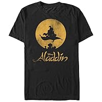 Disney Men's Aladdin New World Classic Logo Poster Graphic T-Shirt