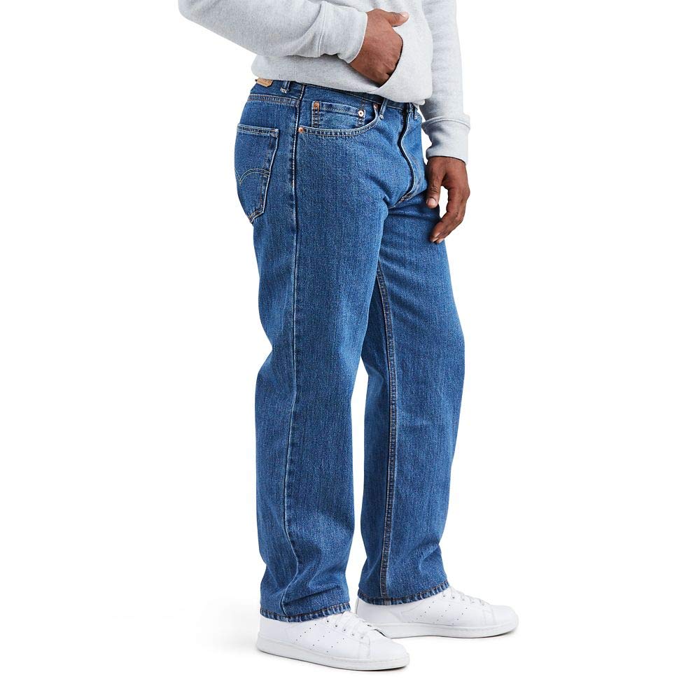 Levi's Men's 550 Relaxed Fit Jeans (Also Available in Big & Tall), Medium Stonewash, 50W x 29L